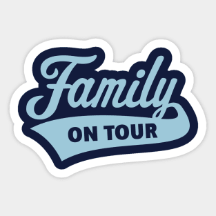 Family On Tour (Family Vacation / Skyblue) Sticker